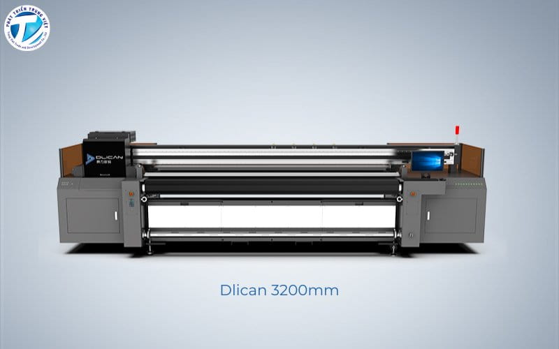 Máy in UV cuộn của thương hiệu Dlican khổ 3200mm 